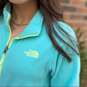 Teal blue North Face fleece